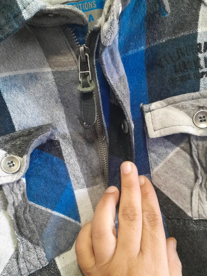 Chaqueta de franela a cuadros para niño - 6