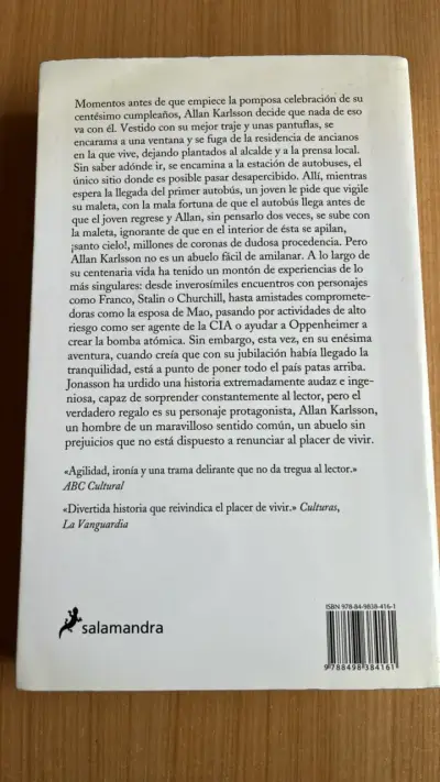 Libro 'El Abuelo Que Saltó Por La Ventana' Jonas Jonasson - miniatura 2