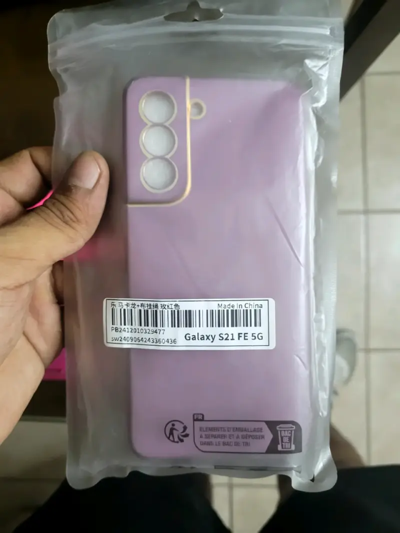 Funda protectora para Galaxy S21 FE 5G color lila - 1