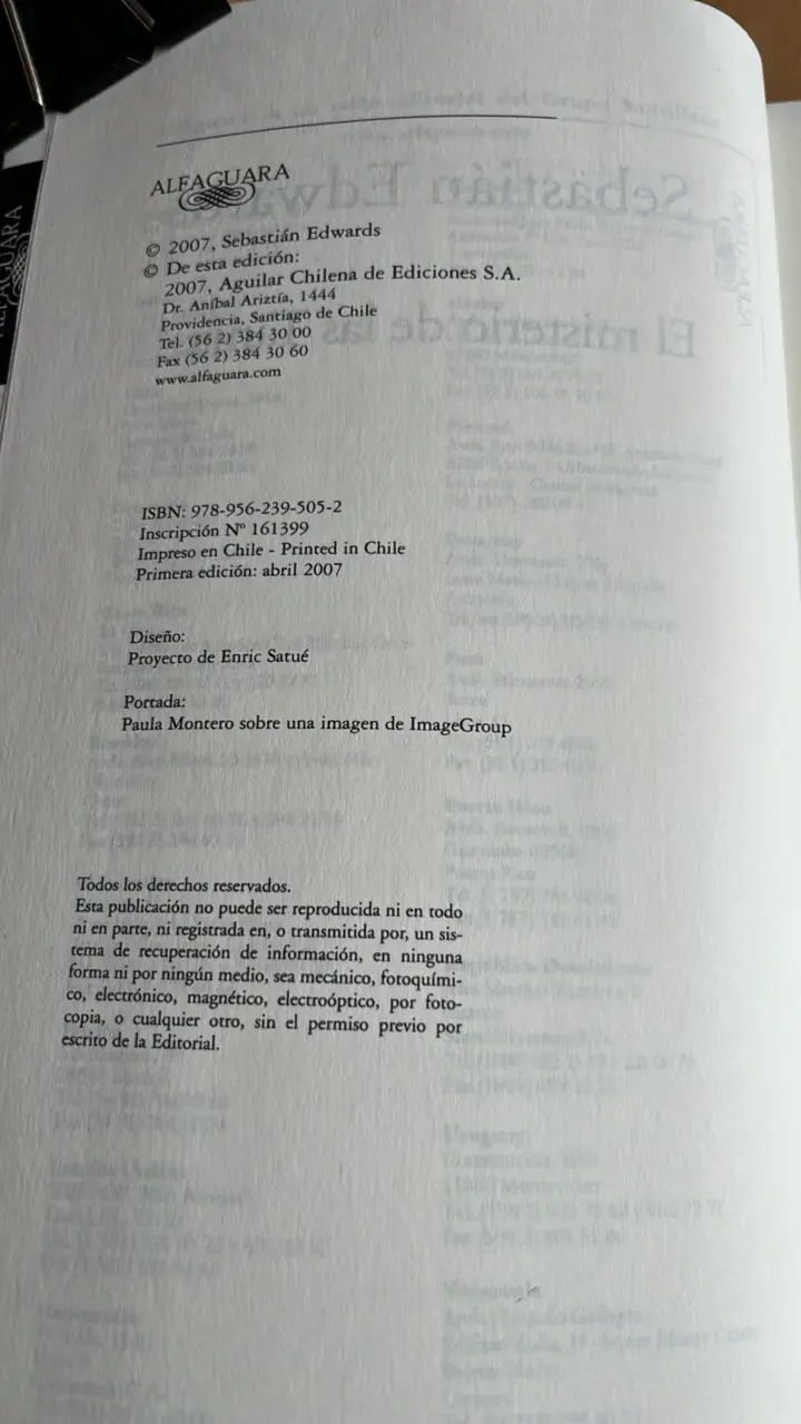 Libro 'El misterio de las Tanias' de Sebastián Edwards - 3