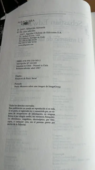 Libro 'El misterio de las Tanias' de Sebastián Edwards - miniatura 3