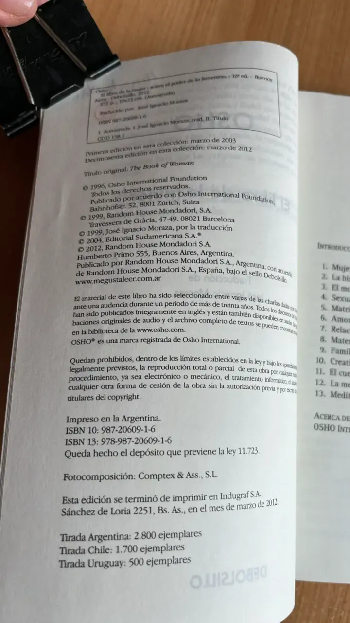 Libro 'El Libro de la Mujer' de Osho - 3
