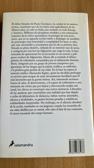 Libro 'El Cuerpo Humano' de Paolo Giordano - miniatura 2