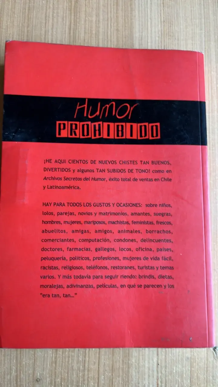 Libro Humor Prohibido de Checho Hirane - 2