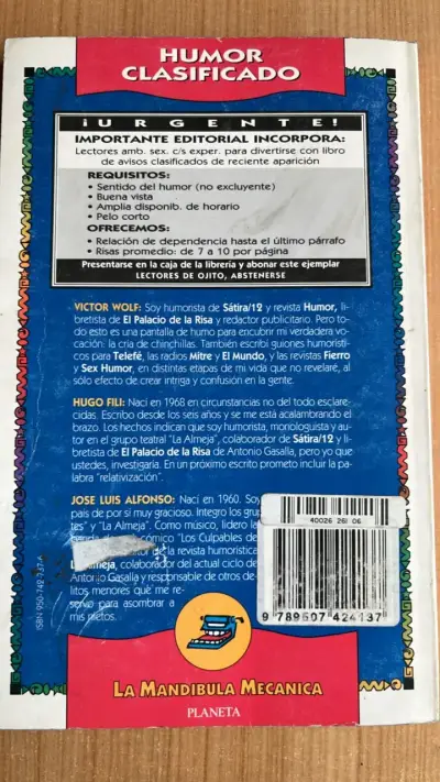 Libro Humor Clasificado de Víctor Wolf - miniatura 2