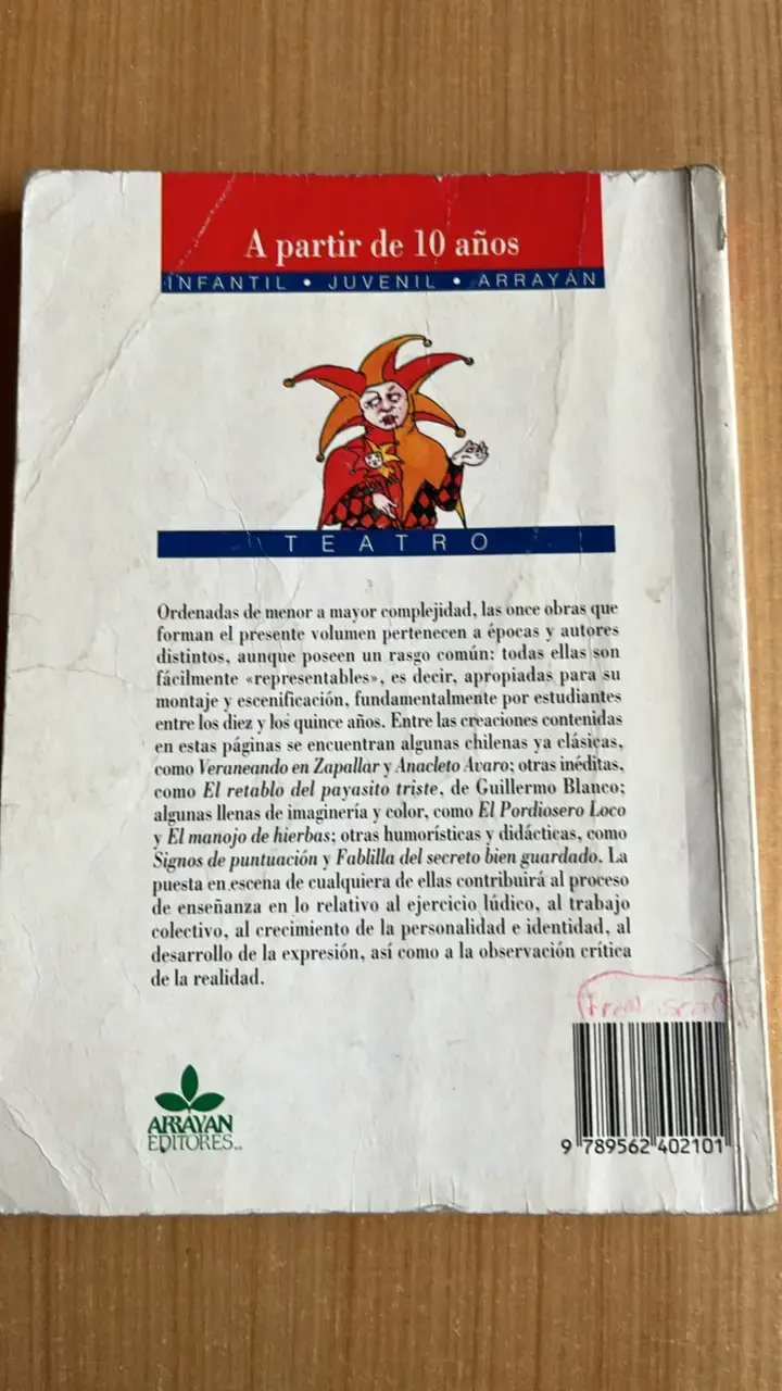 Libro 'Teatro Escolar Representable' Volumen I - 2