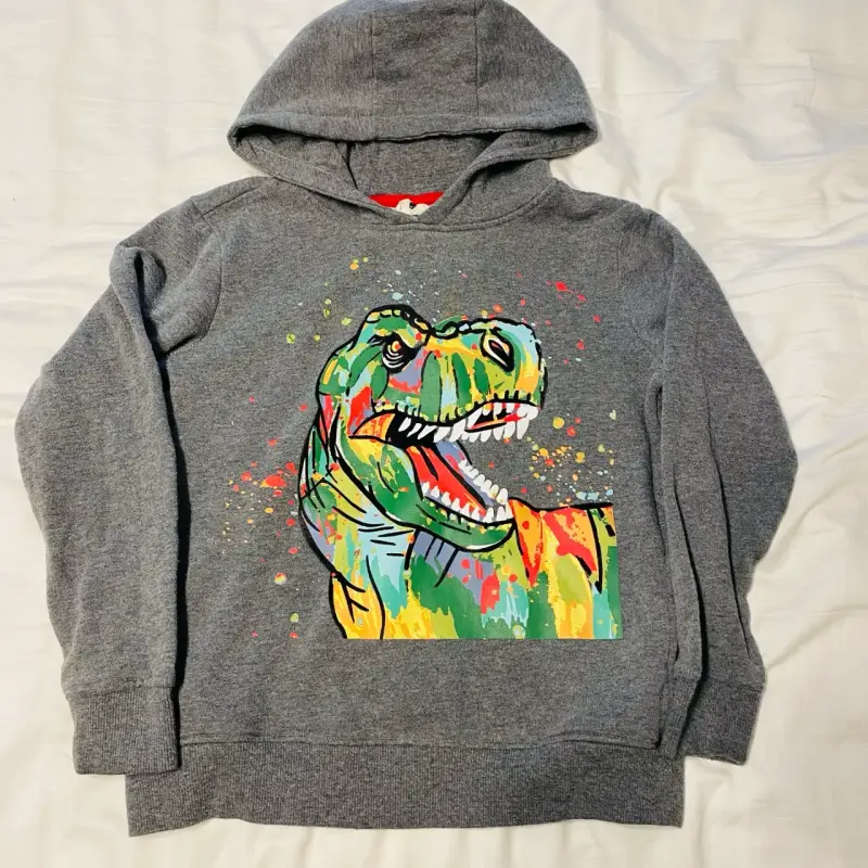 Polerón infantil con diseño de dinosaurio colorido