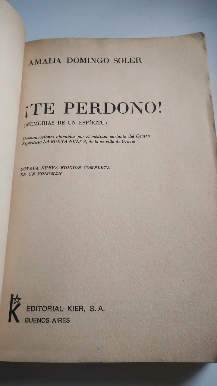 'Te Perdono' de Amalia Domingo Soler - 2