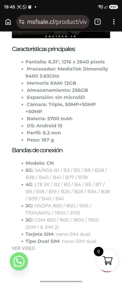 Smartphone Vivo X200 Pro Mini con cámara Zeiss - miniatura 6