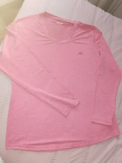 Polera manga larga rosa Ellesse para mujer - miniatura 1