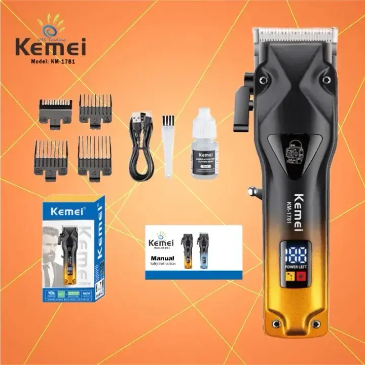 Cortadora de Pelo Kemei KM-1781 Recargable - 3