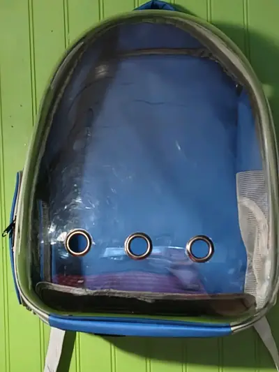 Mochila transportadora para mascotas con ventana transparente - miniatura 1