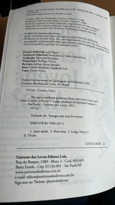 Libro 'Por que as mulheres poderosas ficam mais jovens a cada ano?' - miniatura 3