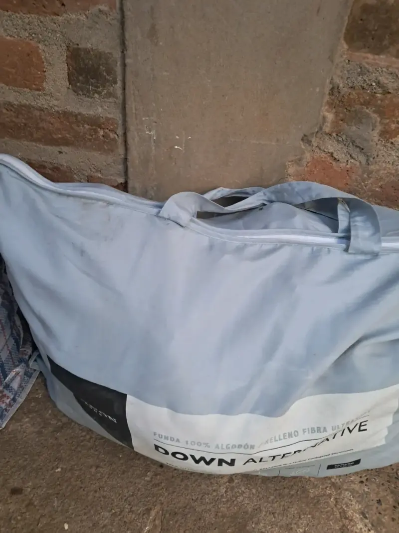 Bolso de tela grande con cierre - 2