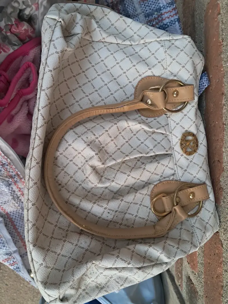Bolso de tela grande con cierre - 5