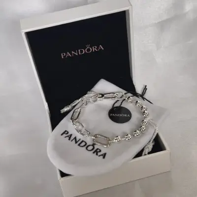 Pulsera de plata Pandora con diseño elegante - miniatura 2