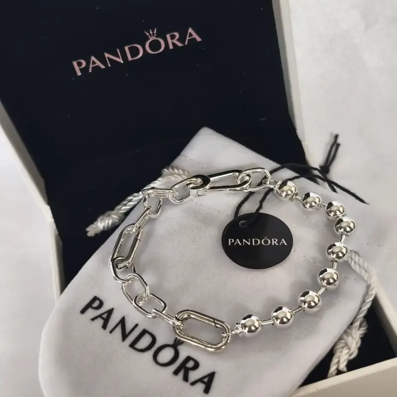 Pulsera de plata Pandora con diseño elegante - 4