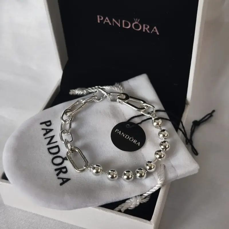 Pulsera de plata Pandora con diseño elegante - 6