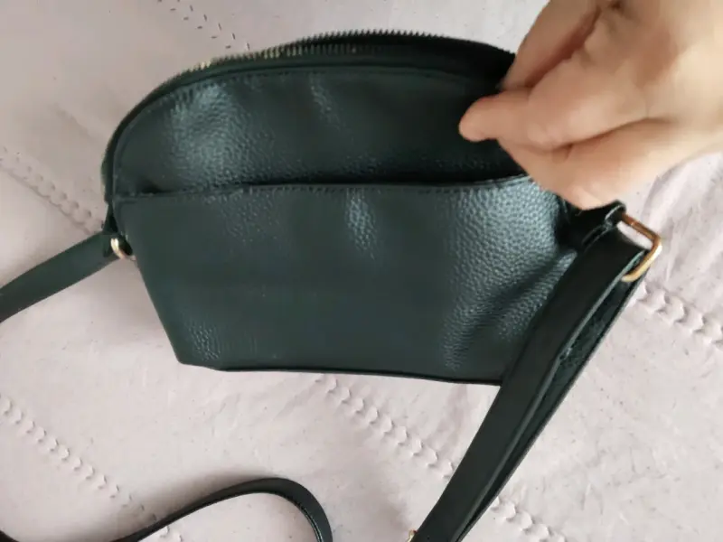 Cartera cruzada negra Secret de cuero sintético - 2