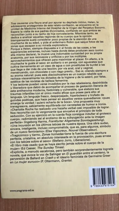 Libro 'Zonas Húmedas' de Charlotte Roche - miniatura 2