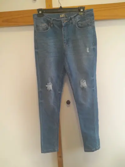 Jeans de niño desgastados azul claro - miniatura 1