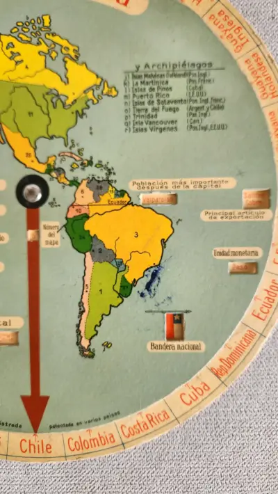 Rueda educativa de geografía de América - miniatura 2