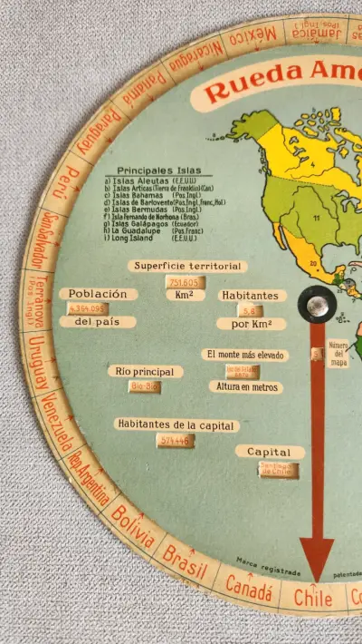 Rueda educativa de geografía de América - miniatura 3