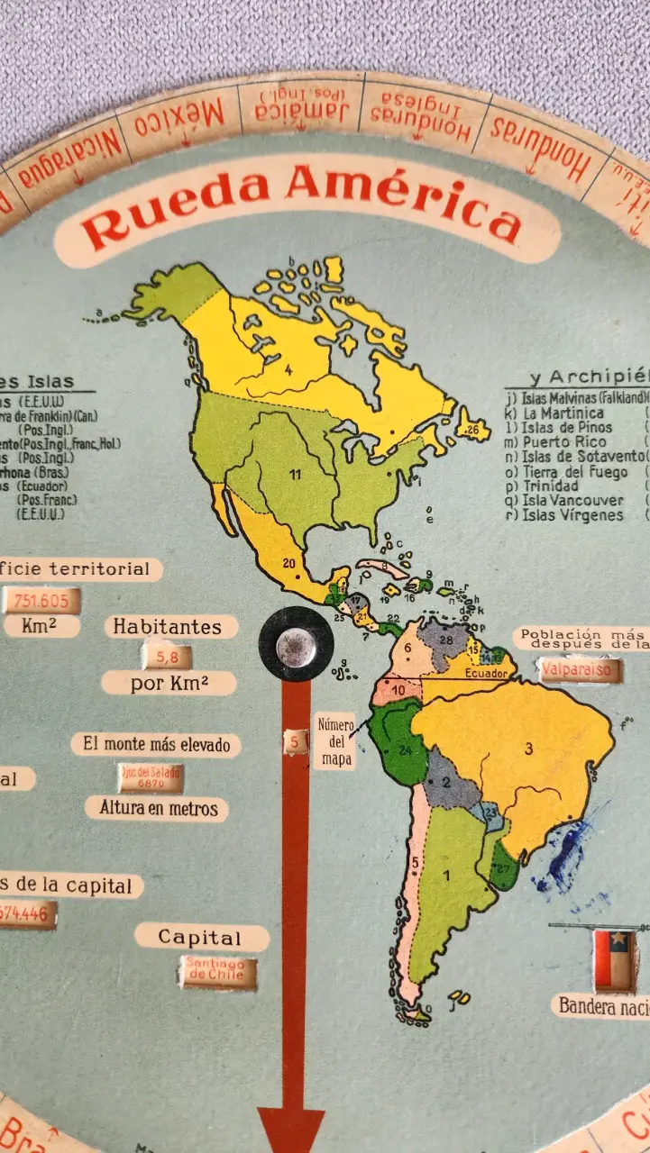 Rueda educativa de geografía de América - 4