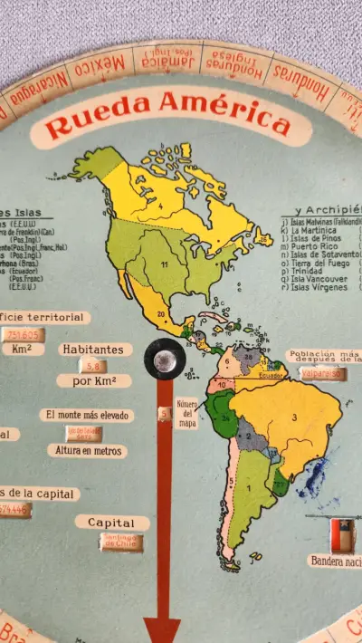 Rueda educativa de geografía de América - miniatura 4