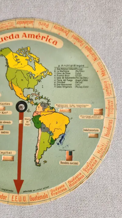 Rueda educativa de geografía de América - miniatura 5
