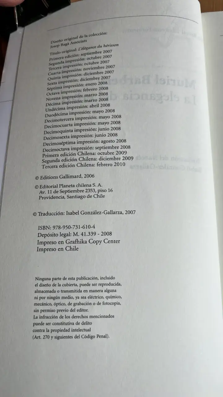 Libro 'La elegancia del erizo' de Muriel Barbery - 3