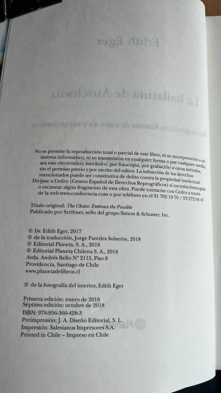 Libro 'La Bailarina de Auschwitz' de Edith Eger - 3