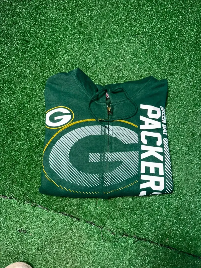Polerón con capucha Green Bay Packers verde - 1
