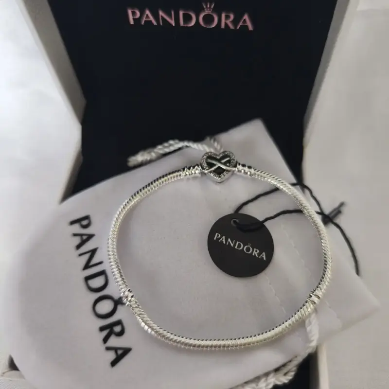 Pulsera de plata 925 corazon infinito Pandora - 2
