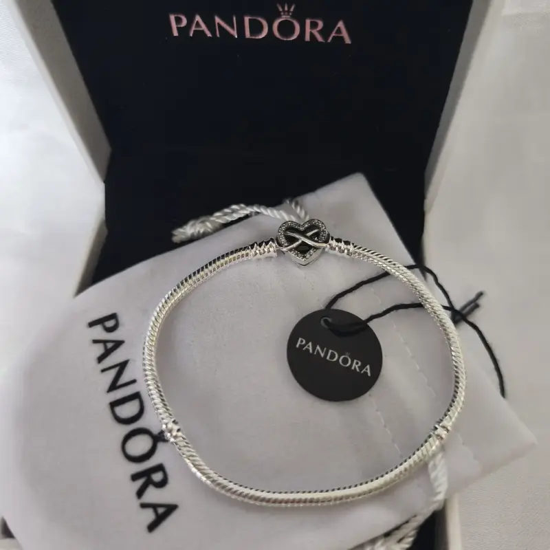 Pulsera de plata 925 corazon infinito Pandora - 3