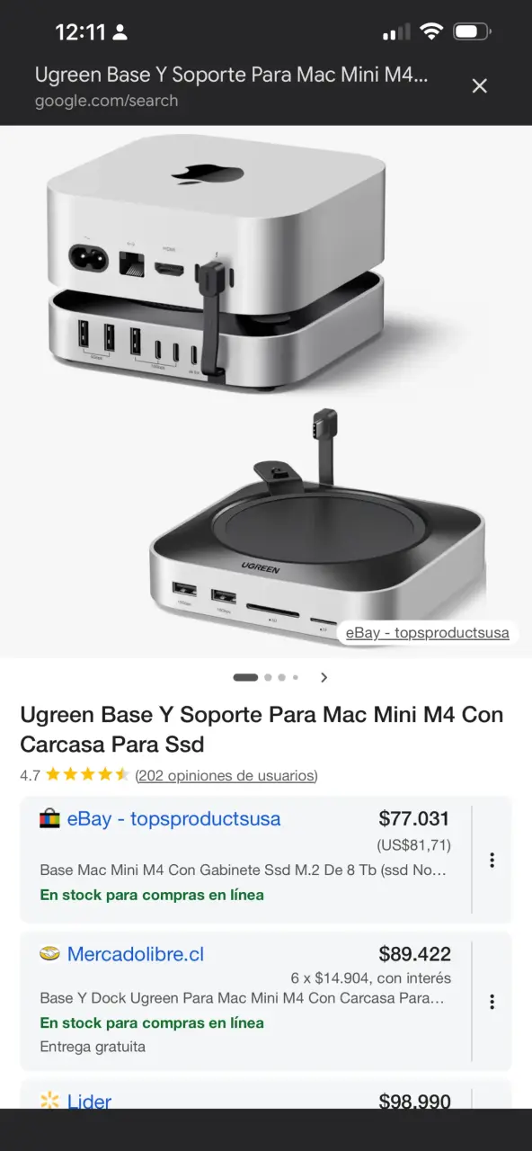 Base Docking Station UGREEN para Mac Mini M4 - 2