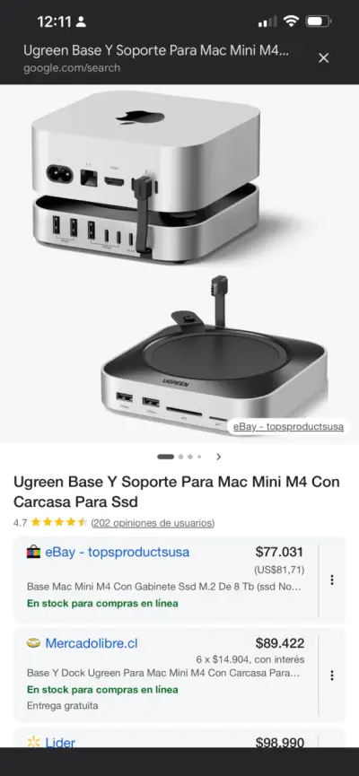 Base Docking Station UGREEN para Mac Mini M4 - miniatura 2