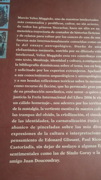 Libro 'Mestizaje, Identidad y Cultura' de Marcio Veloz Maggiolo - miniatura 5