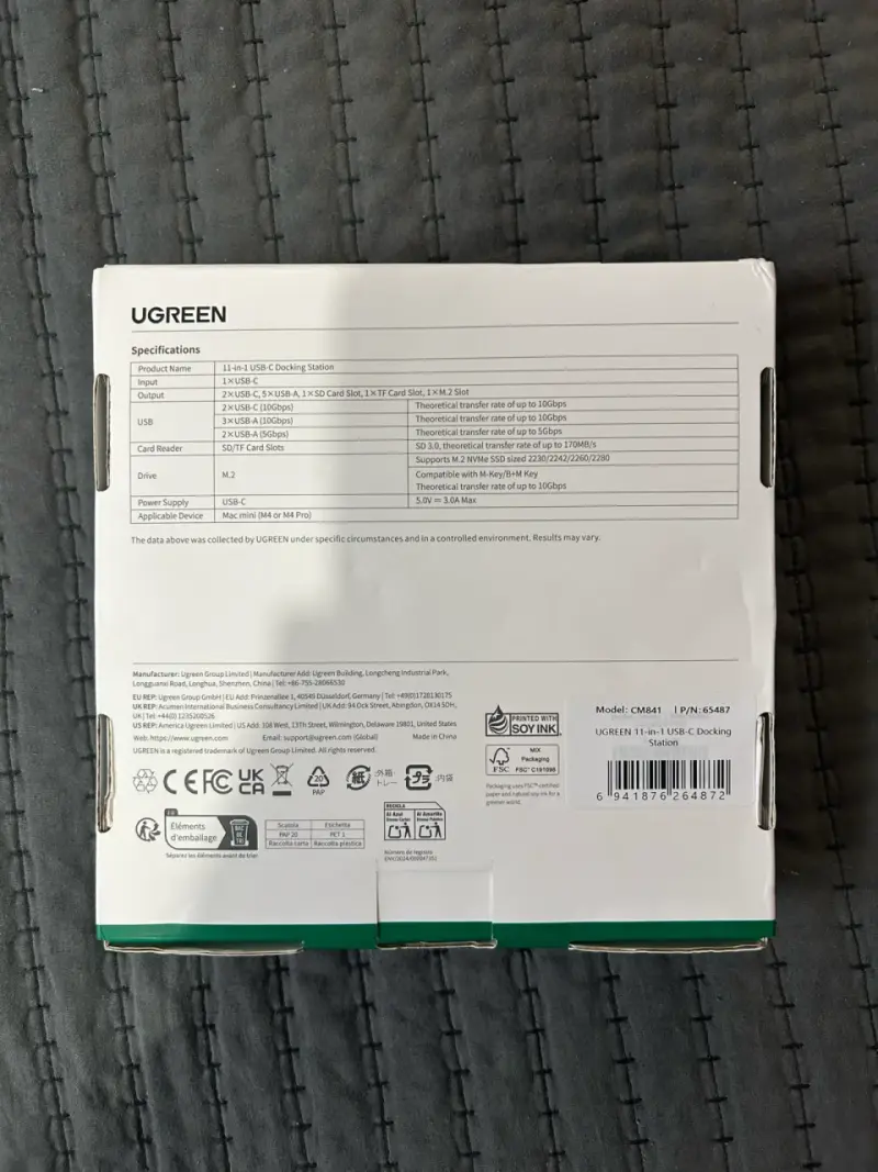 Base Docking Station UGREEN para Mac Mini M4 - 3