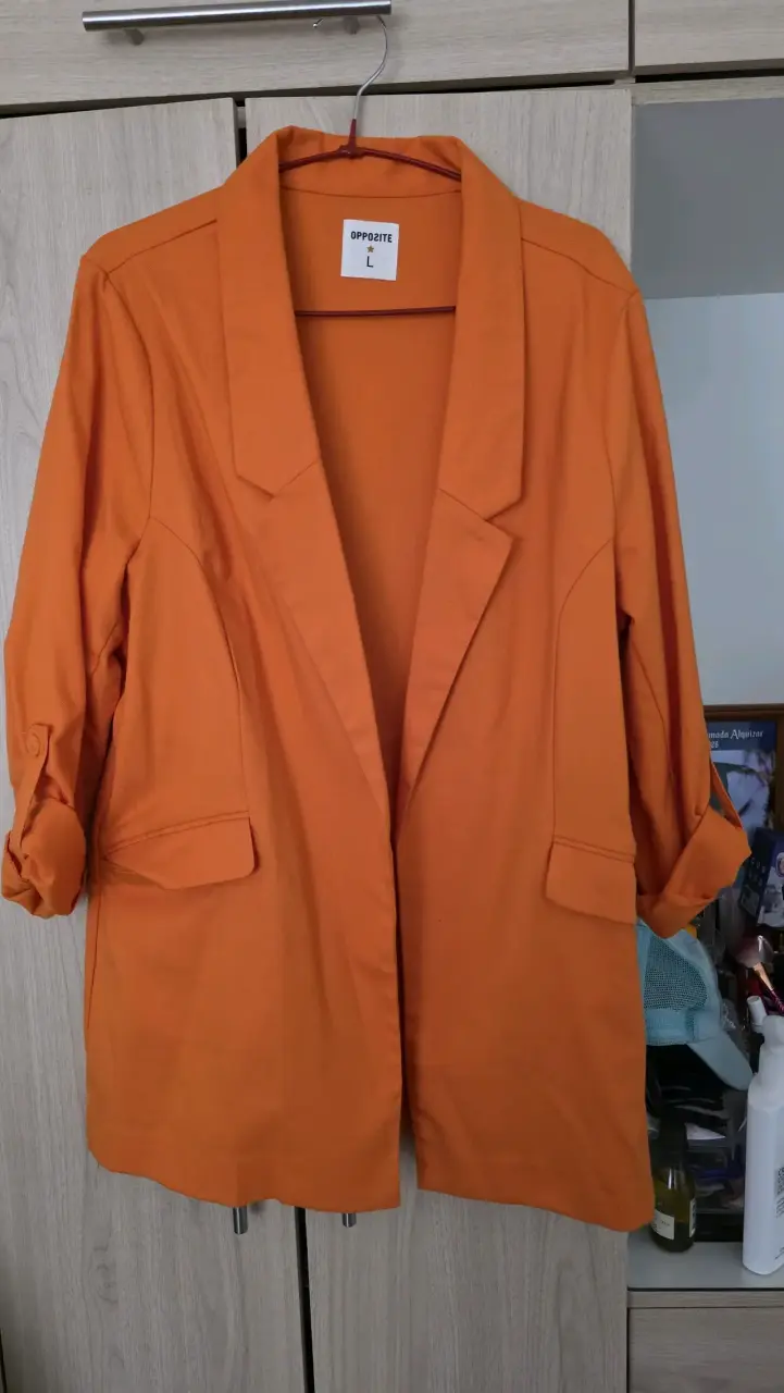 Blazer naranja para mujer talla L