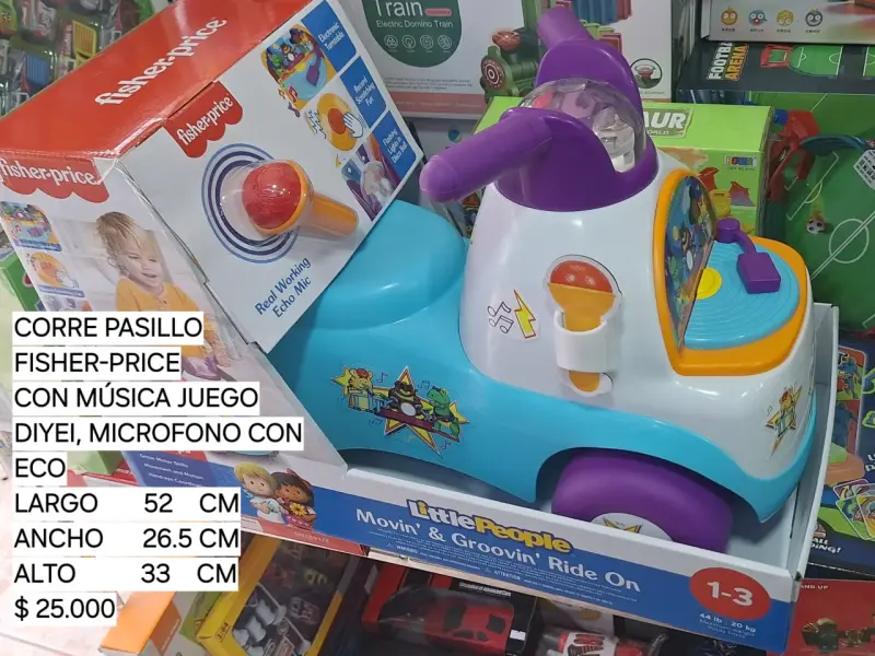 Montable infantil Fisher-Price Little People con luces y sonidos - 4
