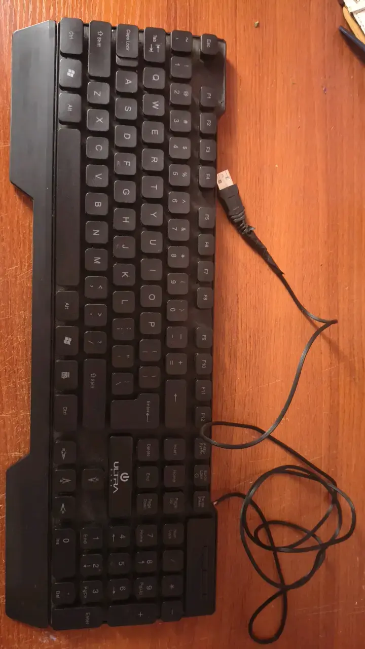 Teclado USB Ultra delgado negro - 1