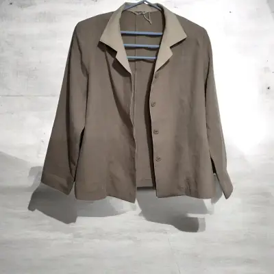Chaqueta de mujer beige elegante - miniatura 2