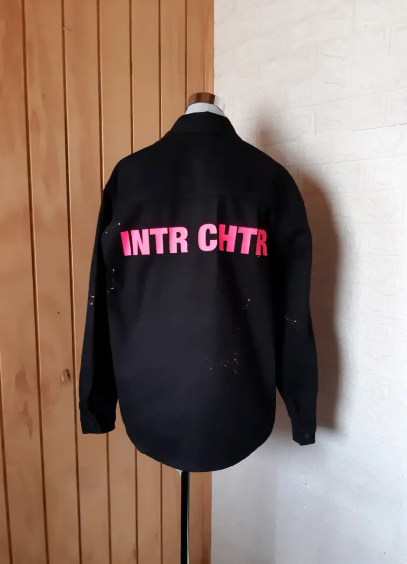 Chaqueta negra ZARA mezclilla talla ML - 2