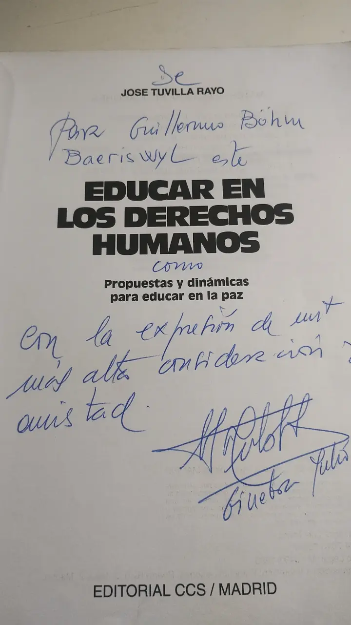 Libro Educar en los Derechos Humanos de José Tuvilla Rayo - 2