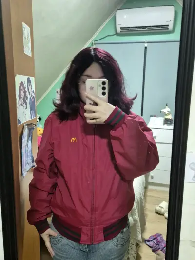 Chaqueta roja vintage McDonald's - miniatura 5