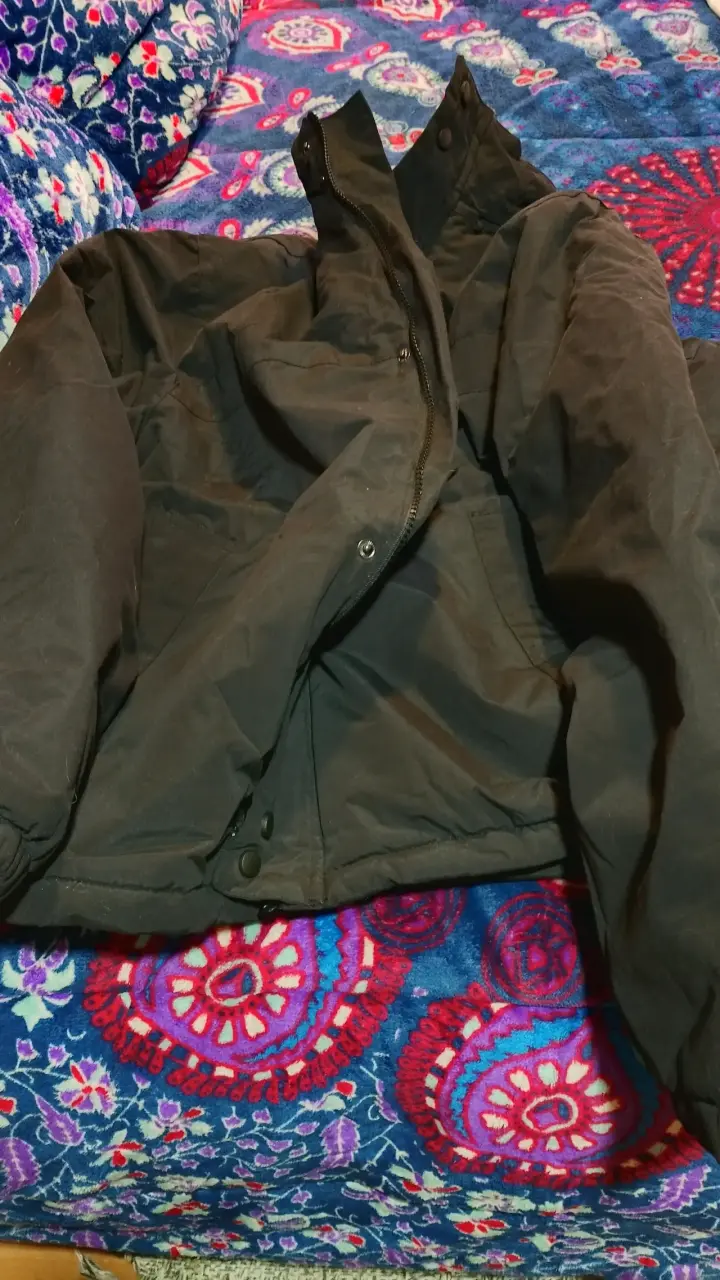 Chaqueta negra de invierno para hombre - 1