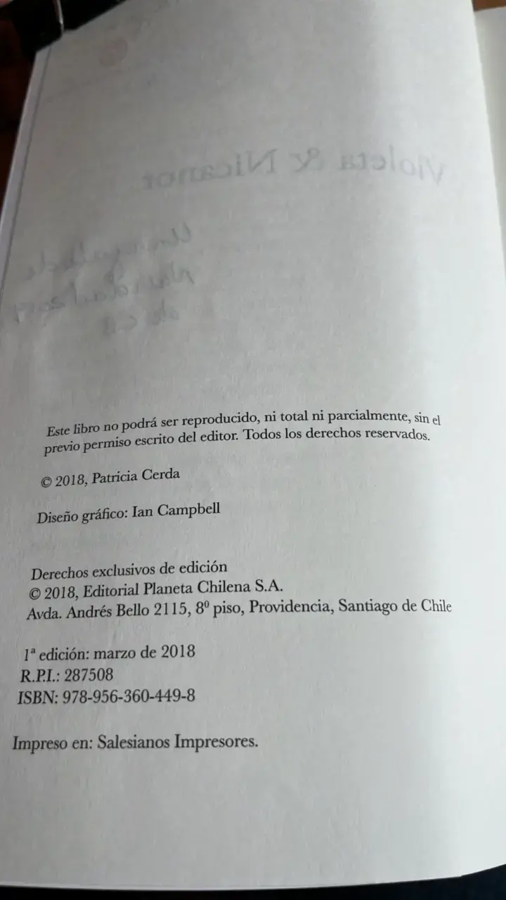 Novela 'Violeta & Nicanor' de Patricia Cerda - 3