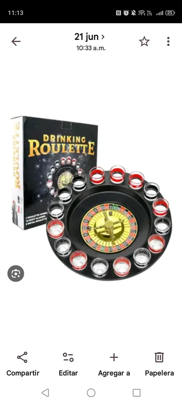 Ruleta de shots para fiestas y reuniones