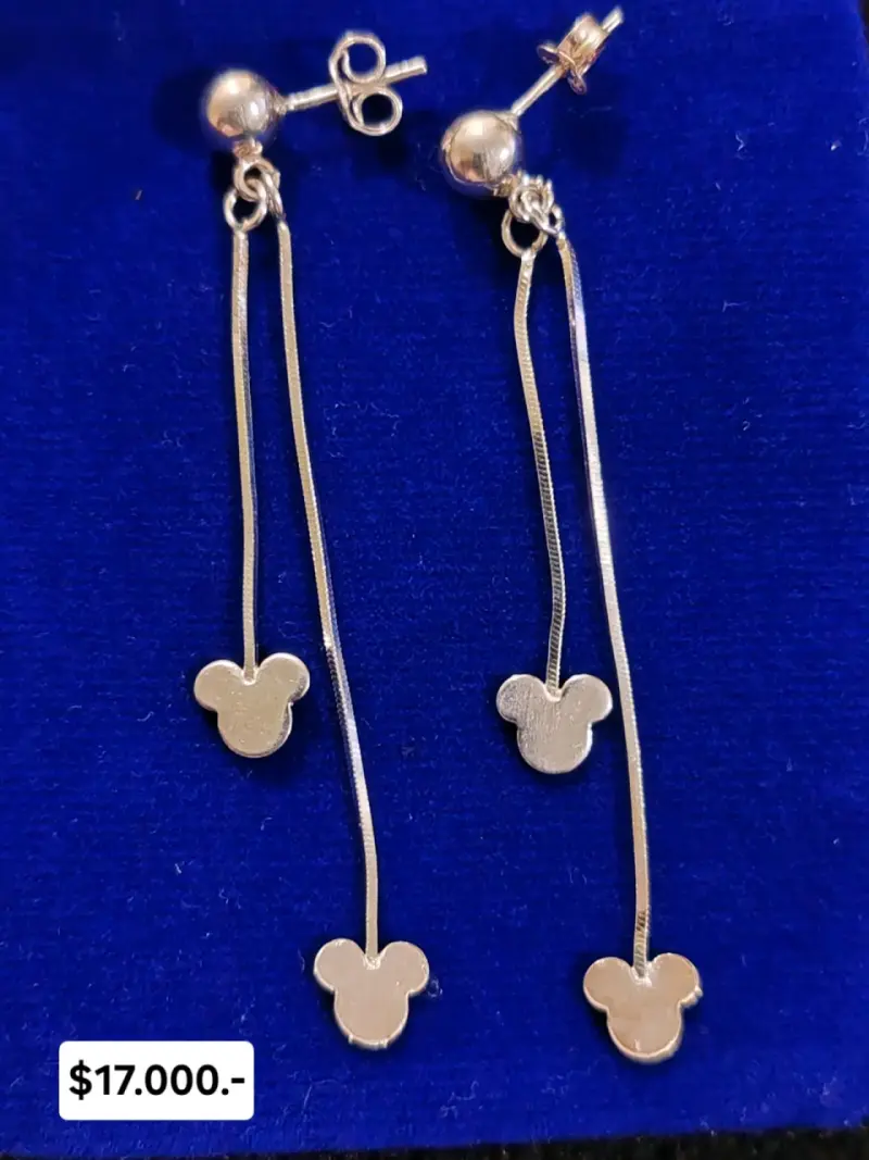 Aros colgantes en plata - 4